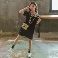 ราคา [พร้อมส่ง] ชุดกระโปรง+ผ้าพันคอ เดรสลำลองเด็กผู้หญิงฤดูร้อน กระโปรงแขนสั้นเด็กน่ารักๆ เสื้อผ้าแฟชั่นเด็กโตผู้หญิง กระโปรงยาว ชุดสำหรับเด็กโตผู้หญิง ชุดเซ็ท สีชมพู (1732280873182792049)