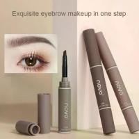 ราคา เจลครีมเขียนคิ้ว NOVO 3 สี 2 IN 1 ติดทนนาน กันน้ำ แต่งคิ้ว ปากกาอายไลเนอร์ ดูเป็นธรรมชาติ สามมิติ กันรอยเปื้อน เหมาะสำหรับสัก เครื่องสำอาง (1731606506985849952)