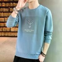 ราคา [พร้อมส่ง] (Hot/พร้อมส่ง)เสื้อยืดผู้ชายแขนยาวคอกลม เสื้อกันหนาวผู้ชาย เสื้อสเวตเตอร์ ลายปัก แฟชั่นสำหรับผู้ชาย (M-3XL) (1732131776058854213)