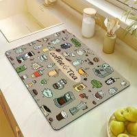 ราคา เสื่ออาบน้ำหิน, แผ่นรองระบายน้ำในครัว, เคาน์เตอร์, เครื่องชงกาแฟ, วัสดุ Diatom Ooze นุ่ม, แผ่นรองโต๊ะแบบไดอะตอม, ที่รองแก้วแบบแห้ง, เสื่อปูพื้น, เสื่อโต๊ะ, ใช้แล้วทิ้ง (1731685787359611302)