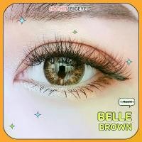 ราคา Candylens คอนแทคเลนส์ รุ่น Belle สีน้ำตาล พร้อมส่งแบบปกติ และค่าสายตาสั้น 0.00-2.75 (1729552670715381789)