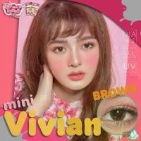 ราคา คอนแทคเลนส์(มินิ) Mini Vivian Brown / Gray (Kitty Kawaii) ลายฮิต ขายดีมาก กรองแสงกันยูวี (1730761645647759800)
