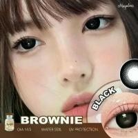 ราคา คอนแทคเลนส์ ขนาดบิ๊กอาย สีดำ Brownie (Maya / Wink) (1729602144902678546)