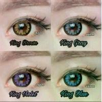 ราคา คอนแทคเลนส์ บิ๊กอาย รุ่น King มีสีเทา/ตาล/ฟ้า/เขียว/ม่วง/ดำ Gray/Brown/Blue/Green/Violet/Black มีค่าสายตาปกติ (0.00) เปลี่ยนแทนทุกเดือน (1729593857095535015)