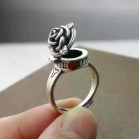 ราคา แหวนปกดอกกุหลาบ Unisex สไตล์ใหม่ เรียบหรู เรียบง่าย ปรับได้ แหวนเปิด ขายดี กรอบ ลูกอม แหวน pandora ดาว cluster engagement ring (1731414051096659005)