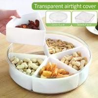 ราคา ถาดเสิร์ฟแบ่งช่อง ทรงสี่เหลี่ยม/กลม มีฝาปิด ถอดออกได้ กล่องเก็บอาหาร จานละแวกอิสระ ถาดเสิร์ฟแบ่งช่องมินิมอล ใช้ซ้ำได้ เหมาะสำหรับขนม ลูกอม ผลไม้ ผัก ปาร์ตี้ ของใช้ในบ้าน g5mRE (1732177975969941597)