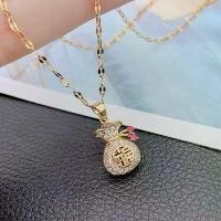 ราคา สร้อยคอถุงนำโชค Guochao ชุบทอง 18K สำหรับผู้หญิง สไตล์เค้นคอ หรูหรา ราคาไม่แพง โซ่เสื้อกันหนาว โซ่กระดูกไหปลาร้ากระเป๋าเงิน เหมาะสำหรับ Hanfu และ Cheongsam สไตล์โบราณ พวงกุญแจ ลิเวอร์พูล (173137087115
