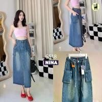 ราคา BabarryJeans กระโปรงยีนส์ยาว คาร์โก้ งานผ่าหน้า (S-2XL) งานนำเข้า เกรด Premium สไตล์เกาหลี ยาว 35 นิ้ว Clothing Lady Women เสื้อผ้า ผู้หญิง Skirt สี แดง กางเกง ยีน ทรง กระ (1730984976025225403)