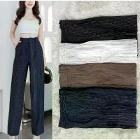 ราคา กางเกงเอวสูงลายริ้วขากระบอกกลางผ้าโรเชฟ#19 ผู้หญิง clothing เสื้อผ้า women pants กช เบล กระโปรง ขากระบอก เทนนิส เอวสูง ฮานาโกะ ขาเดฟ ขาม้า karina skirt jeans ผูก หลัง แซ่บ มาก แม่ (1731655144392001845