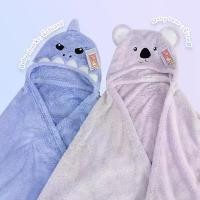 ราคา ผ้าห่มฮู้ด Animal Cute (ขนาด 30x60 นิ้ว) ลิขสิทธิ์แท้ / ผ้าห่มตุ๊กตา โคอาล่า Koala ฉลาม Shark หมี หมีน้อย ผ้าห่ม หมี หมวกผ้าห่ม Coala หมีโคอาลา โคอาลา (1731580796346074989)