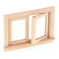 ราคา กรอบหน้าต่างไม้น้ำมัน 2 บาน, อุปกรณ์เฟอร์นิเจอร์ DIY, บ้านตุ๊กตาจิ๋ว, สเกล 1/12 (1732036023067052246)