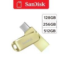 ราคา SanDisk Ultra Dual Drive Luxe USB Type-C, Gold (SDDDC4-G-G46GD) 128GB 256GB 512GB Flash Drive บล็อกบัสเตอร์ วง ไดร์ฟ sd card reader perangkat penyimpanan data otg type (1731617207617555087)