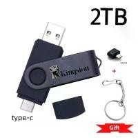 ราคา 2TB Flash Drive 3 In 1 OTG USB Type C/Micro Flash Drive 1TB 2TB Pendrive High Speed Pen Drive for Phone (1731981912629938524)