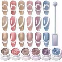 ราคา J32 สีลูกแก้ว เล็บเจล สีเจล ยาทาเล็บ เล็บปลอมเจล สีเล็บเจล สีแฟลช สีเจลแคทอาย สีแคทอาย แคทอาย (1732313519519992733)