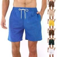 ราคา กางเกงกีฬาผูกเน็คไทสีทึบ, กางเกงขาสั้นผ้าลูกฟูก, กางเกงขาสั้นผู้ชาย, กางเกงลำลอง, มาใหม่ในปี 2024 (1731802153665267751)