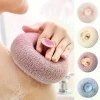 ราคา ลูกบอลฟองน้ำอาบน้ำแบบใช้มือถือ ทรงกลม วัสดุตาข่ายนุ่ม ขัดผิว เหมาะสำหรับอาบน้ำและขัดผิว เครื่องขัดพื้น น้ำยาทำความสะอาด อุปกรณ์ห้องน้ำ มาพร้อมแพ็คฟองน้ำอาบน้ำ (1730988532462160183)