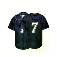 ราคา เสื้อฟุตบอลอเมริกัน ระบายอากาศ สำหรับผู้ชาย ไซส์ 7 คอวี ปักลาย แฟชั่น สตรีท ฟุตบอล (1732242037263992968)