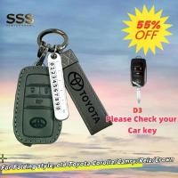 ราคา ฝาครอบกุญแจรีโมทอัจฉริยะสำหรับรถยนต์, เปลือกหนังและวัสดุโลหะผสมสังกะสี, อุปกรณ์เสริมพวงกุญแจป้องกัน, เหมาะสำหรับสไตล์การพับ Toyota เก่า, Corolla/Camry/Reiz/Crown, พวงกุญแจ กุญแจ (1731416807004211020)