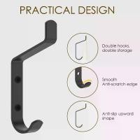 ราคา ตะขอแขวนเสื้อ 10 ชิ้น ตกแต่ง ตะขอติดผนังโลหะ พร้อมอุปกรณ์ติดตั้ง ไม่เป็นสนิม ตะขอเสื้อคลุม ที่แขวนเสื้อติดผนังอเนกประสงค์ สำหรับแขวนผ้าเช็ดตัว กระเป๋าเป้ หมวก กุญแจ เสื้อผ้า 3ha21 (1732021628638759653