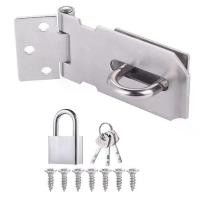 ราคา ล็อคกลอนรั้วสแตนเลส 3 นิ้ว กันโจร เหมาะสำหรับประตูและประตู ล็อคประตูพร้อมแม่กลอน 1 ตัว กุญแจ 3 ดอก และสกรู 7 อัน สำหรับความปลอดภัยในบ้าน (1731605980267251311)
