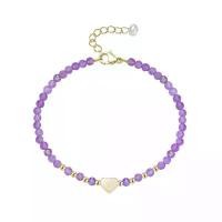 ราคา สร้อยข้อมือหินมงคล งานแท้ อเมทิสต์ Amethyst อัญมณี คริสตัล สีม่วง หินเจียร กำไลหินนำโชค บล็อกบัสเตอร์ (1731346600206567875)