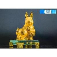 ราคา [COD] [Tiktok] กระต่ายทอง มงคล สูง13ซม.ตุ๊กตาเรซิ่นพ่นทรายทอง ฐานแก้ว นักษัตร ปีเถาะ ของตกแต่ง เสริมฮวงจุ้ย Rabbit Gold Resin Feng Shui (1731767323905590630)