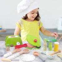 ราคา ของเล่นช่างทำอาหาร, ของเล่นทำอาหารสลัด, ของเล่นทำอาหารครัวไม้ DIY, เครื่องปิ้งขนมปัง, ของเล่นโมเดลจำลองไม้สำหรับเด็ก (1731654342273434969)