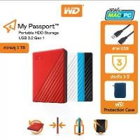 ราคา Western Digital HDD 1 TB External Harddisk 1 TB ฮาร์ดดิสพกพา WD HDD รุ่น My Passport 1 TB USB 3.2 Gen 1 (1729615317603224406)