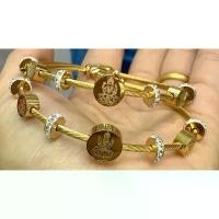 ราคา กำไล โอมลักษมี และโอมพิฆเนศ ข้อต่อเป็นแม่เหล็ก ขนาดข้อมือ57mm (1729666365260204488)