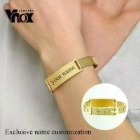 ราคา สร้อยข้อมือปรับแต่ง, Vnox, แกะสลักชื่อส่วนบุคคล, การแจ้งเตือนทางการแพทย์ ID, สำหรับผู้ชายและผู้หญิง, สร้อยข้อมือสายตาข่าย, สายรัดนาฬิกาแฟชั่น, กำไล (1730265493808057306)