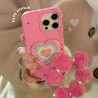 ราคา เคสไอโฟน การออกแบบดั้งเดิม เข้ากันได้กับ ไอโฟน11 ไอโฟน12 ไอโฟน13 ไอโฟน14 Promax 15 16 Pro เคสมือถือกันกระแทก หัวใจสี กำไล ปักผ้าเช็ดตัว โทรศัพท์ (1731394485157595602)
