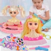 ราคา ของเล่นเด็กผู้หญิง BA Yangbi ตุ๊กตา เครื่องสำอาง ที่คาดผม ร้านทำเล็บ ตุ๊กตาแต่งหน้า สูท ล้างทำความสะอาดได้ (1730902286246382078)