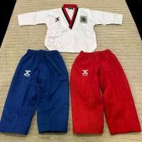 ราคา B10# ผ้าใหม่ลื่น ชุดพุมเซ่เด็กผู้ชายหญิง กาวเกงแดง กางเกงน้ำเงิน ชุดพุมเซ่เทควันโด ชุดเทควันโด Poomsae Taekwondo แนะนำ ออกกำลังกาย กีฬา sport เด็กผู้หญิง เสื้อ นัก มวย ค่าย (1731541413341858614)