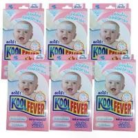 ราคา Kool Fever แผ่นเจลลดไข้ สำหรับเด็กทารก 6 แผ่น/กล่อง (6 กล่อง) (1729857131153688682)