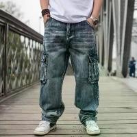 ราคา กางเกงยีนส์ฮิปฮอป ขาตรง กางเกงขายาวผู้ชาย ทรงหลวม กางเกงสเก็ตบอร์ด พลัสไซส์ ผู้ชาย ไซส์ใหญ่ กระเป๋าผ้า Tulle ลอยน้ำ ขากว้าง สีฟ้า กระเป๋าคาร์โก้ กางเกงยีนส์ขาสั้น กางเกง คาร์โก้ (1731682071363749767)