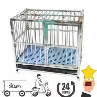 ราคา ส่งฟรี!!ถูกที่สุด!!Hot Sale Stainless Steel Cage กรงสแตนเลส grade202 ราคาถูก คอก หมา คอก สุนัข กรง หมา กรง สุนัข (1731603845285185746)