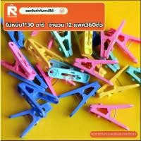 ราคา ไม้หนีบ1*30 อารี (ยกโหล) 360ตัว กิ๊บ หนีบผ้า ที่หนีบผ้า คละสี ตัวหนีบ กิ๊บ หนีบ ผ้า (1731663389492151367)