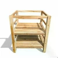 ราคา Sukthongแพร่ ชั้นวางของไม้สัก 50x60สูง70ซม. ชั้นวางเอนกประสงค์ ชั้นวางหนังสือ ชั้นวางไม้ รุ่นสำหรับใส่ท๊อปบนตามต้องการ งานไม้ดิบ SUKP-519 (1729991902895311780)