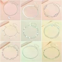 ราคา สร้อยข้อมือเงิน 925 สำหรับผู้หญิง กำไลข้อเท้ากระดูกงู Gelang หัวใจ โซ่เงิน ขาย อุปกรณ์เครื่องประดับ ของขวัญ (1730115087298825089)