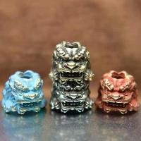 ราคา หัวสิงโตวังจีนโบราณ ลูกปัดมีด ตุ๊กตาสัตว์ทองเหลือง EDC DIY Paracord เชือกเส้นเล็กทอ จี้ อุปกรณ์เครื่องประดับ (1729908841942649729)