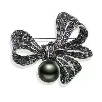ราคา เข็มกลัดรูปโบว์ดอกไม้สีดำย้อนยุค เข็มกลัดผ้าพันคอ พิน อุปกรณ์เครื่องประดับ (1729717819926547376)