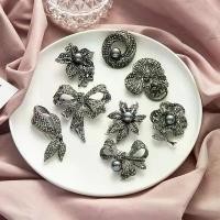ราคา เข็มกลัดรูปโบว์ดอกไม้สีดำย้อนยุค เข็มกลัดผ้าพันคอ พิน อุปกรณ์เครื่องประดับ (1729750658946271254)