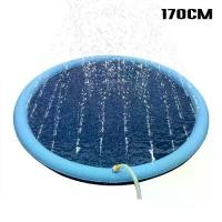 ราคา แผ่นรองน้ำกระเซ็นพับได้, สำหรับสัตว์เลี้ยง, สระว่ายน้ำ, เล่นเป่าลม, อ่างอาบน้ำ, น้ำพุเย็น, สำหรับสุนัขและแมว, ทำจากพลาสติก, อุปกรณ์อาบน้ำ, เสื่อสปริงเกลอร์สุนัข, อุปกรณ์เสริมสำหรับลูกสุนัข (1730094660