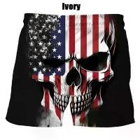 ราคา กางเกงขาสั้นหัวกะโหลกธงชาติอเมริกา พิมพ์ลาย 3 มิติ สำหรับผู้ชาย ผู้หญิง และเด็ก กางเกงว่ายน้ำอินเทรนด์ กางเกงขาสั้นชายหาด สเก็ตบอร์ด กีฬา ลำลอง กางเกงขาสั้นทรงหลวม (1730020067278883165)