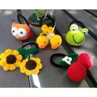ราคา (ราคา/โหล) ยางรัดผม ไหมพรมถัด หลากแบบ/ Crochet Handmade Hair Rubber Bands (1729699526976243739)