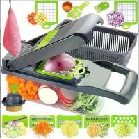 ราคา พร้อมส่งเครื่องสไลด์ผัก 16IN1 ที่ปอกแตงโม grater เครื่องซอยหอม vegetable cutter เครื่องสไลด์ผัก ที่ซอยกะหล่ำปี เครื่องสไล์ ผัก เครื่องหั่นพริก เครื่องหั่นหอม ชุดเครื่องตัดผักเครื (1730316362166012293)