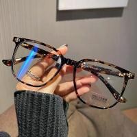 ราคา แว่นตาพิมพ์ลายเสือดาว โอเวอร์ไซส์ สไตล์เกาหลี กรอบสี่เหลี่ยม บล็อกแสงสีฟ้า สำหรับผู้หญิงและผู้ชาย ทันสมัย มีสไตล์, แว่นตา y2k, แว่นตาสวย2, แว่นสายกรองแสง, ฟิลเตอร์ แว่นตา แว่นตากรอบใหญ่ (1732166779572