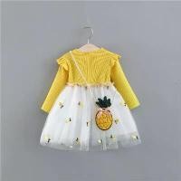 ราคา เสื้อผ้าเด็ก, 268 รายการในฤดูกาล, จัดส่งที่รวดเร็ว, ฤดูใบไม้ผลิและฤดูใบไม้ร่วง, เด็กผู้หญิงใหม่กระเป๋าสะพายข้างสับปะรด, ชุดเย็บตาข่ายพร้อมกระเป๋า, จัดส่งที่รวดเร็ว (1730172288860195450)