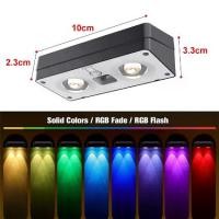 ราคา Vimite พลังงานแสงอาทิตย์ 2LED RGBสี โคมไฟติดผนัง IP65 กันน้ำ เซ็นเซอร์อัจฉริยะ สวน รั้ว ไฟตกแต่งลาน ไฟตกแต่งรั้ว ไฟตกแต่งภูมิทัศน์ ไฟ โซล่าเซลล์ ติด เสา รั้ว บ้าน (1730773913324391256)