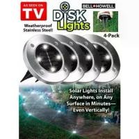 ราคา disk lights solar cell 4 LED(แพ็ค 4 ชิ้น) ไฟทางเดินสนามหญ้ากันน้ำ โคมไฟแต่งสวนโซล่าเซล ใช้พลังงานแสงอาทิตย์ ไฟสีขาว แรงดันไฟฟ้าต่ำ ไฟผนังกลางแจ้ง ไฟกลางแจ้ง ไฟปักสนาม โซล่าเซลล์ (1731412344202496654)